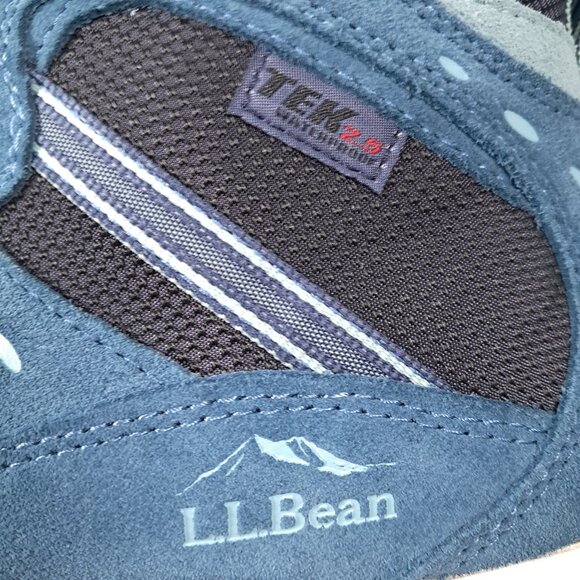 NEW LL Bean Hiking Boots Women 8.5 WIDE Trail Model 4 Slate Raw Indigo 299640 - Picture 14 of 14